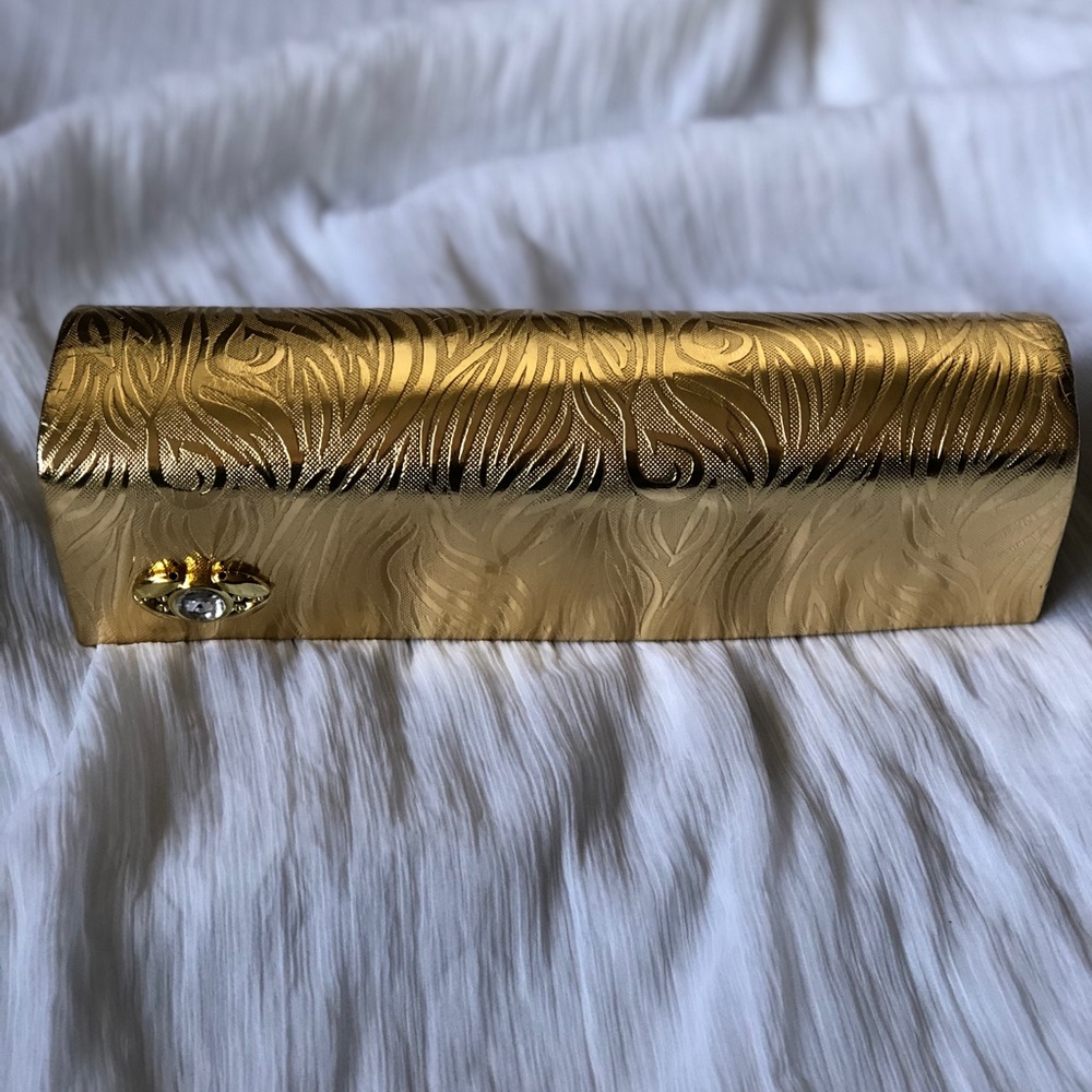 Gold Clutch Evening Bag - Picture 3 of 4